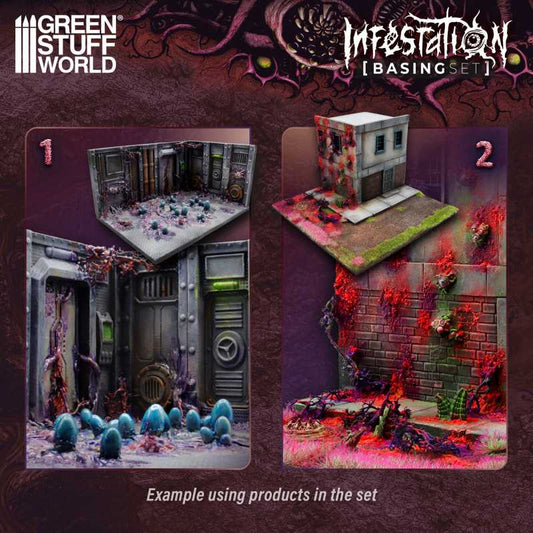 The Home Crafters Ltd. Basing Kits Green Stuff World: Basing Set - Infestation