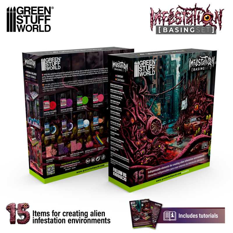 The Home Crafters Ltd. Basing Kits Green Stuff World: Basing Set - Infestation