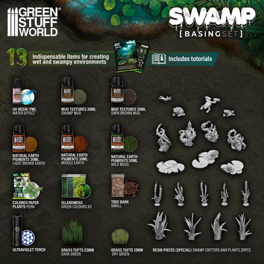 The Home Crafters Ltd. Basing Kits Green Stuff World: Basing Set - Swamp