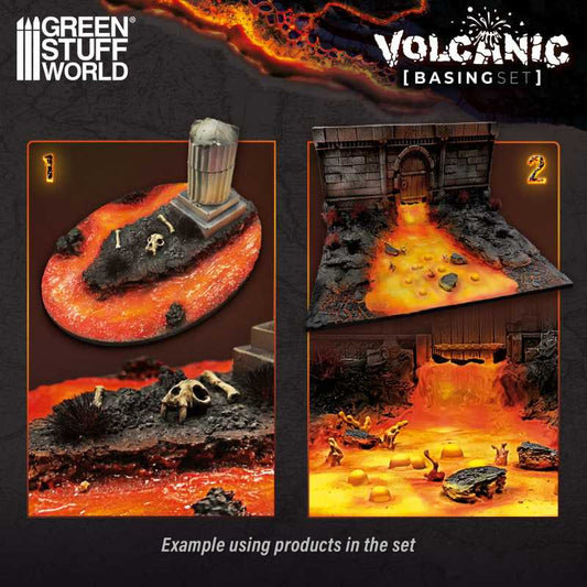 The Home Crafters Ltd. Basing Kits Green Stuff World: Basing Set - Volcanic