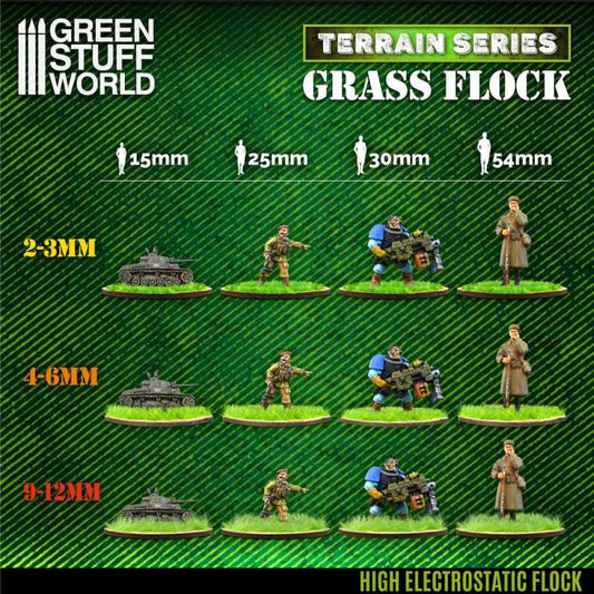The Home Crafters Ltd. Basing Materials Green Stuff World: 2-3mm Static Grass Flock - 200ml