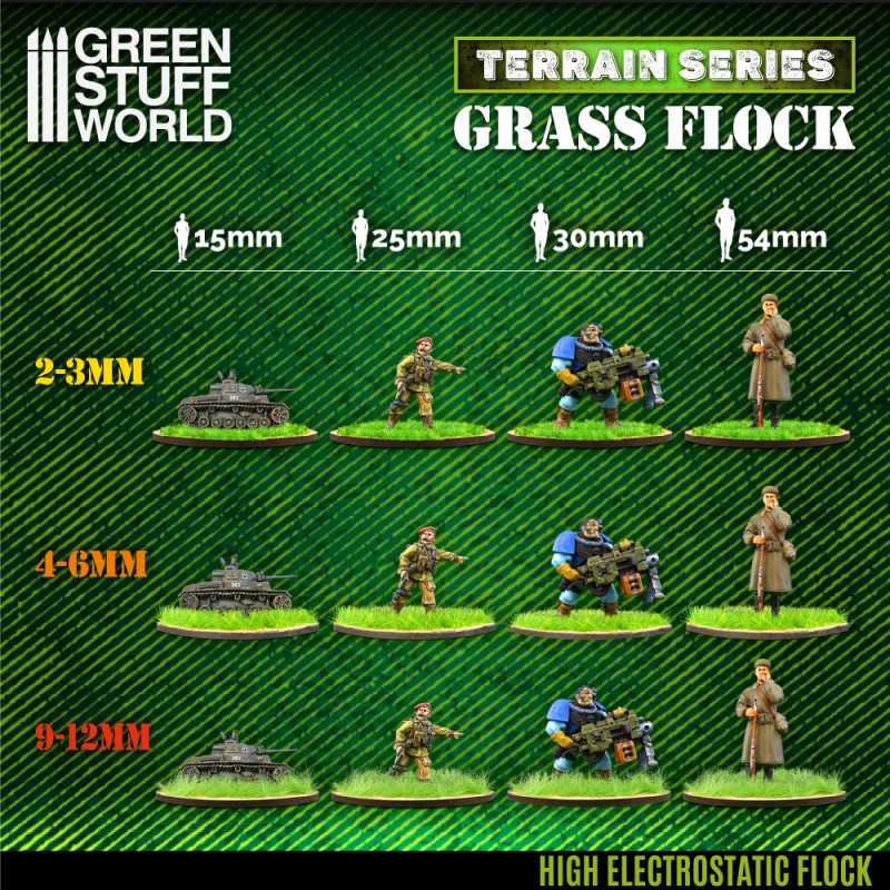 The Home Crafters Ltd. Basing Materials Green Stuff World: 2-3mm Static Grass Flock - 200ml