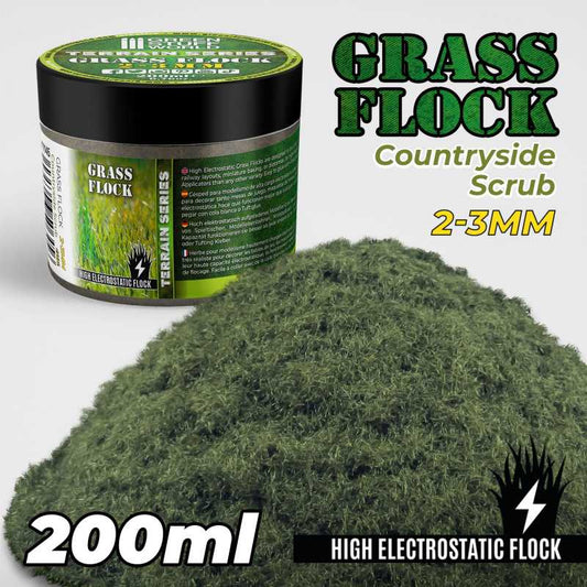 The Home Crafters Ltd. Basing Materials Green Stuff World: 2-3mm Static Grass Flock - 200ml
