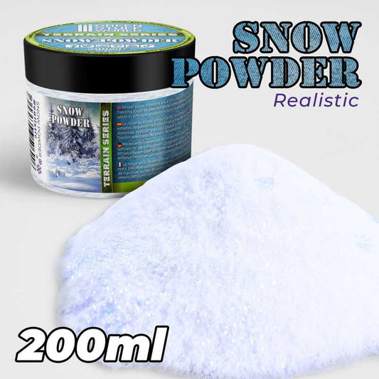 The Home Crafters Ltd. Basing Materials Green Stuff World: Realistic Model Snow Powder - 200ml