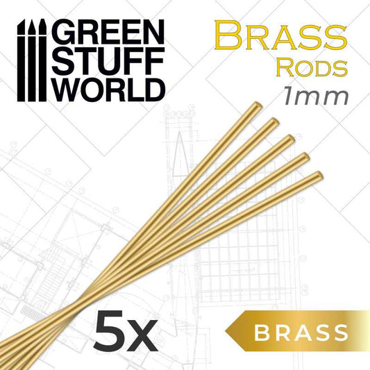 The Home Crafters Ltd. Brass 1mm Green Stuff World: Brass Pinning Rods - 5pc