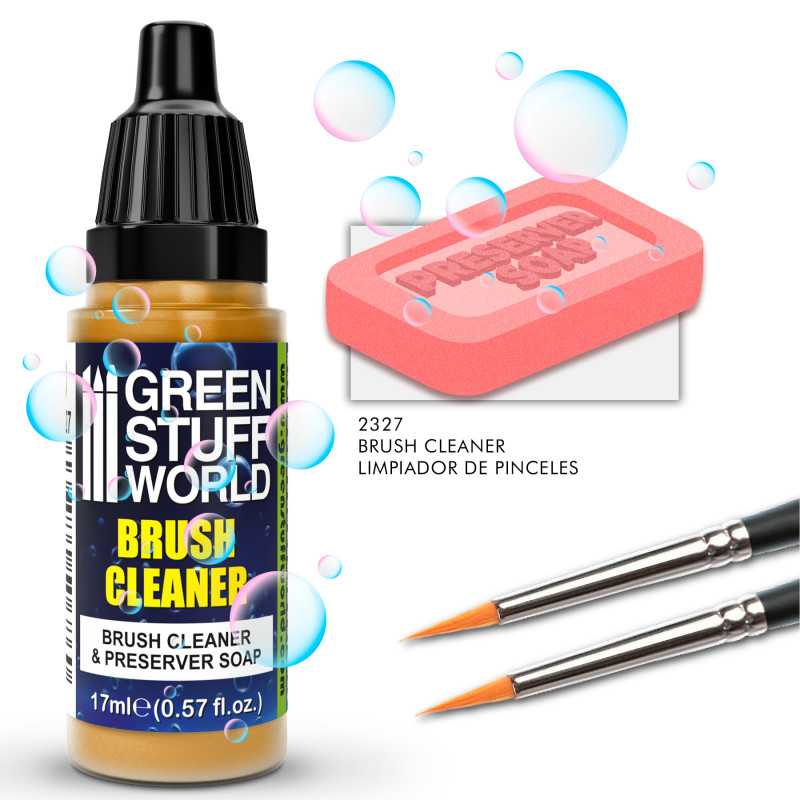 The Home Crafters Ltd. Clean-Up Green Stuff World: Brush Soap - Cleaner and Preserver - 17ml