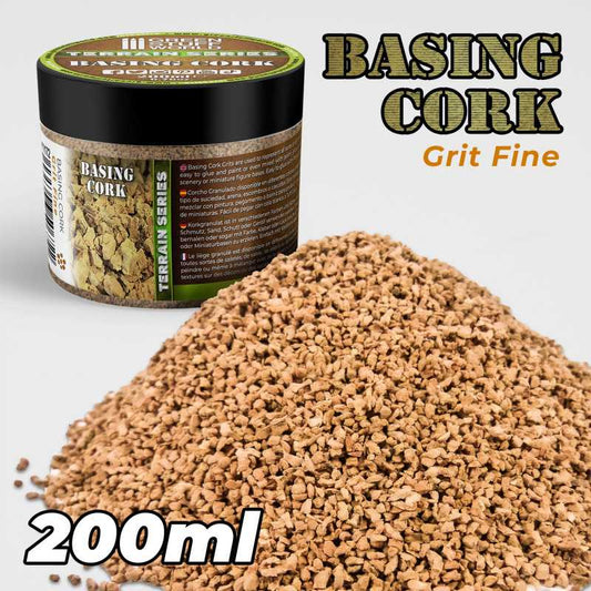The Home Crafters Ltd. Cork Green Stuff World: Fine Basing Cork Grit - 200ml