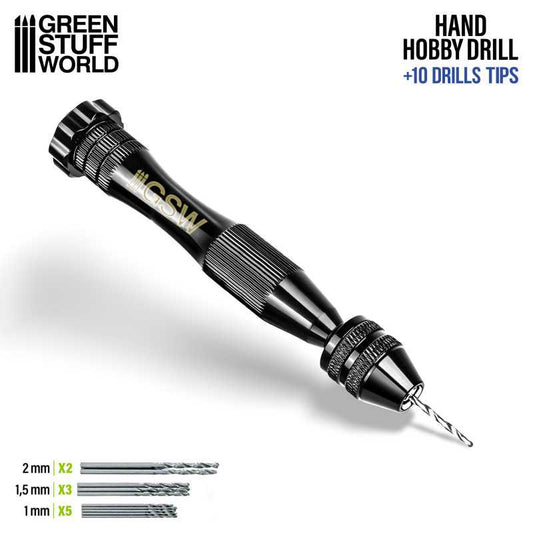 The Home Crafters Ltd. Craft Tools Green Stuff World: Hobby Hand Drill with 8 bits