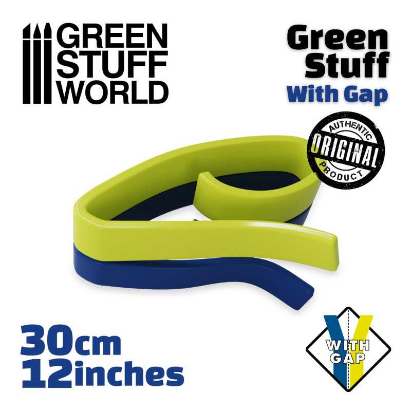 The Home Crafters Ltd. Epoxy Putty Green Stuff World: Green Stuff Tape with Gap - 12in (30cm)