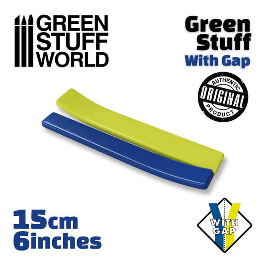 The Home Crafters Ltd. Epoxy Putty Green Stuff World: Green Stuff Tape with Gap - 6in (15cm)