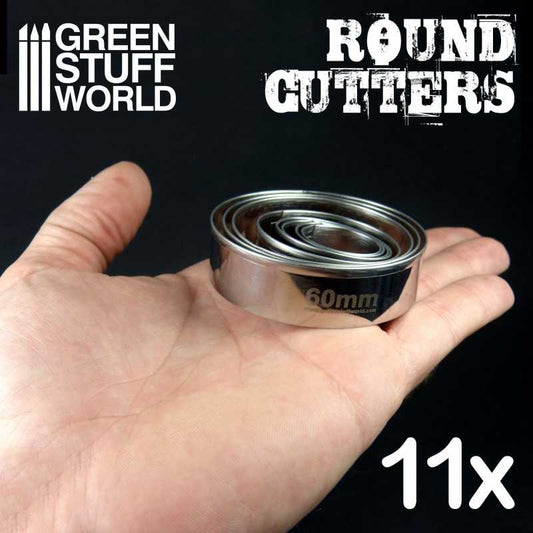 The Home Crafters Ltd. Hobby Cutters Green Stuff World: Stainless Steel Cutters for Bases