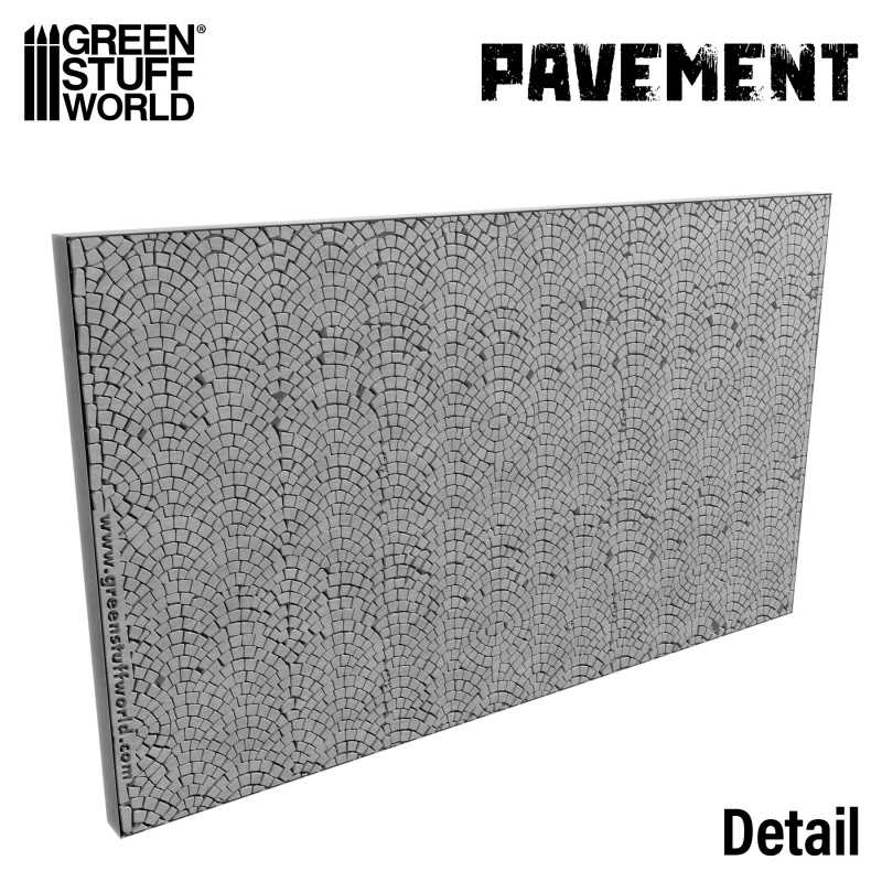 The Home Crafters Ltd. Modelling Tools Green Stuff World: 15mm Textured Rolling Pin - Pavement