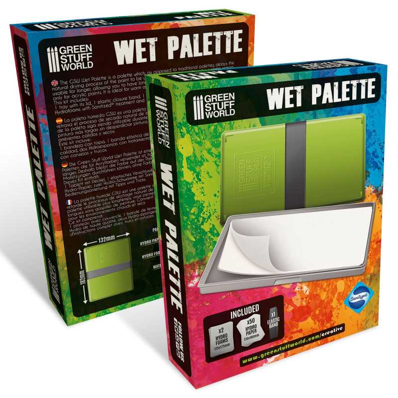 The Home Crafters Ltd. Palettes & Pots Green Stuff World: Acrylic Wet Palette