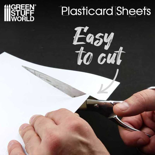 The Home Crafters Ltd. Plasticard & Foamboard Green Stuff World: Textured Styrene Plasticard Sheet - Diamond Tread