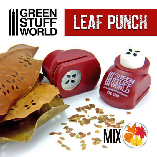 The Home Crafters Ltd. Punches Green Stuff World: Miniature Leaf Punch - Beech, Elm, Birch Mix