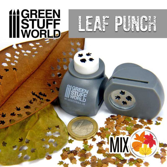 The Home Crafters Ltd. Punches Green Stuff World: Miniature Leaf Punch - Maple, Sycamore, Poplar Mix