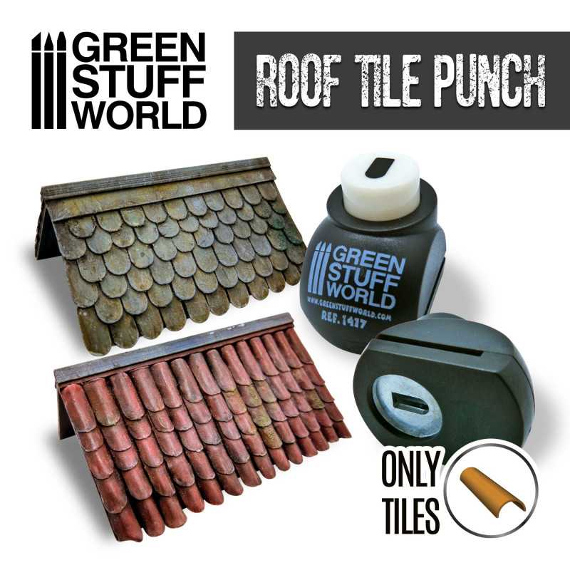 The Home Crafters Ltd. Punches Green Stuff World: Miniature Roof Tile Punch
