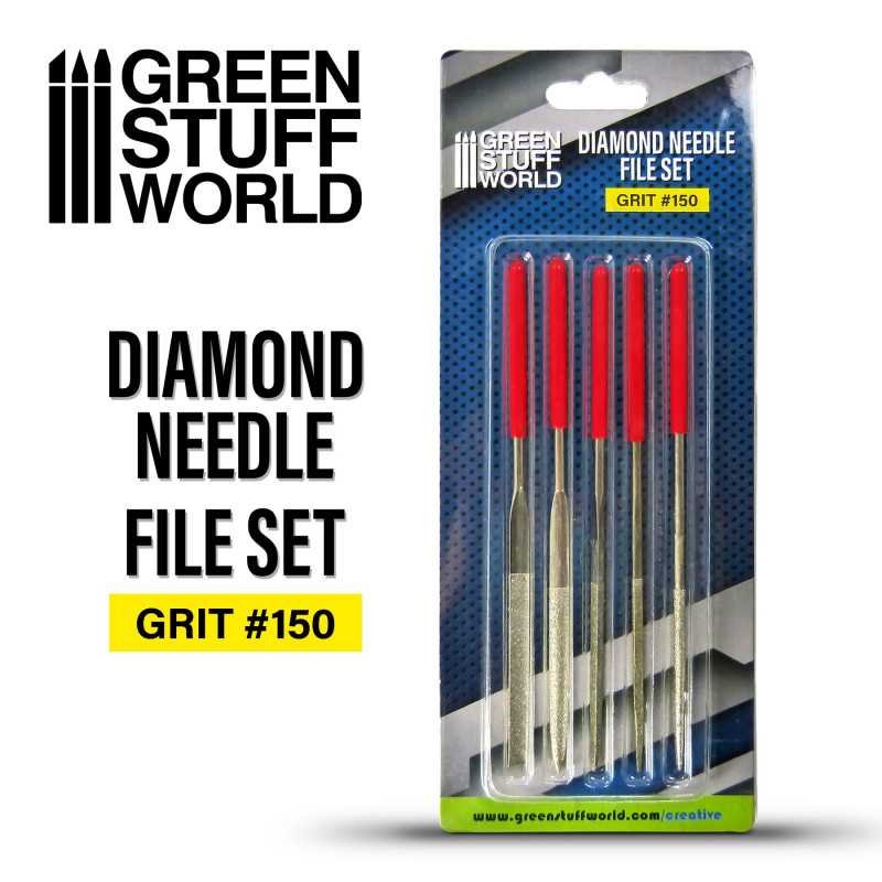 The Home Crafters Ltd. Sanding & Filing Green Stuff World: Diamond Needle File Set x5