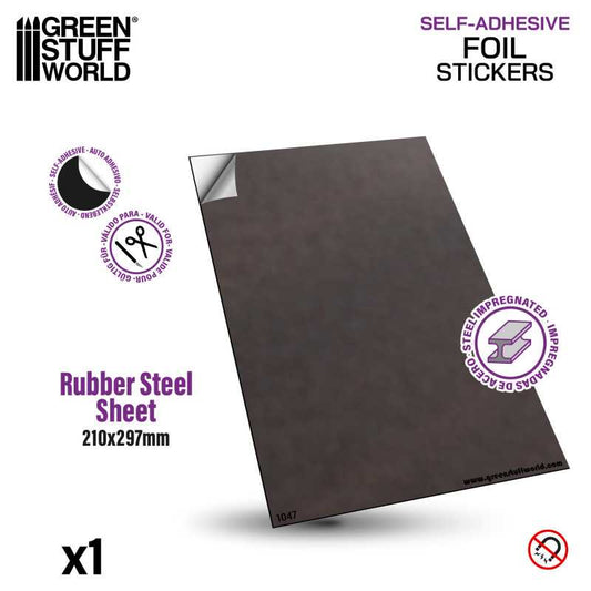 The Home Crafters Ltd. Storage Green Stuff World: Rubber Steel Metal Sheet for Magnets