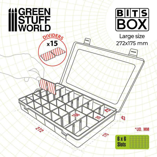 The Home Crafters Ltd. Storage Green Stuff World: Storage Bits Box