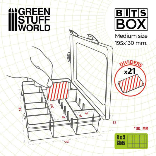 The Home Crafters Ltd. Storage Green Stuff World: Storage Bits Box