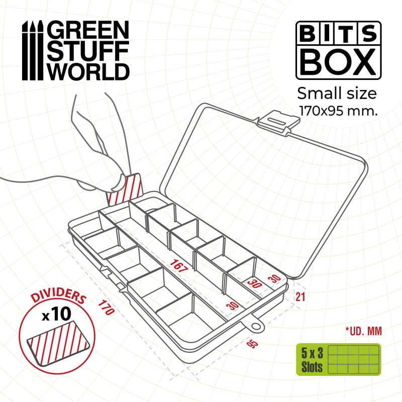 The Home Crafters Ltd. Storage Green Stuff World: Storage Bits Box