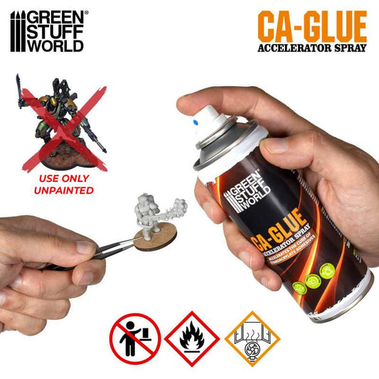The Home Crafters Ltd. Super Glue Green Stuff World: CA Glue Accelerator Spray - 200ml