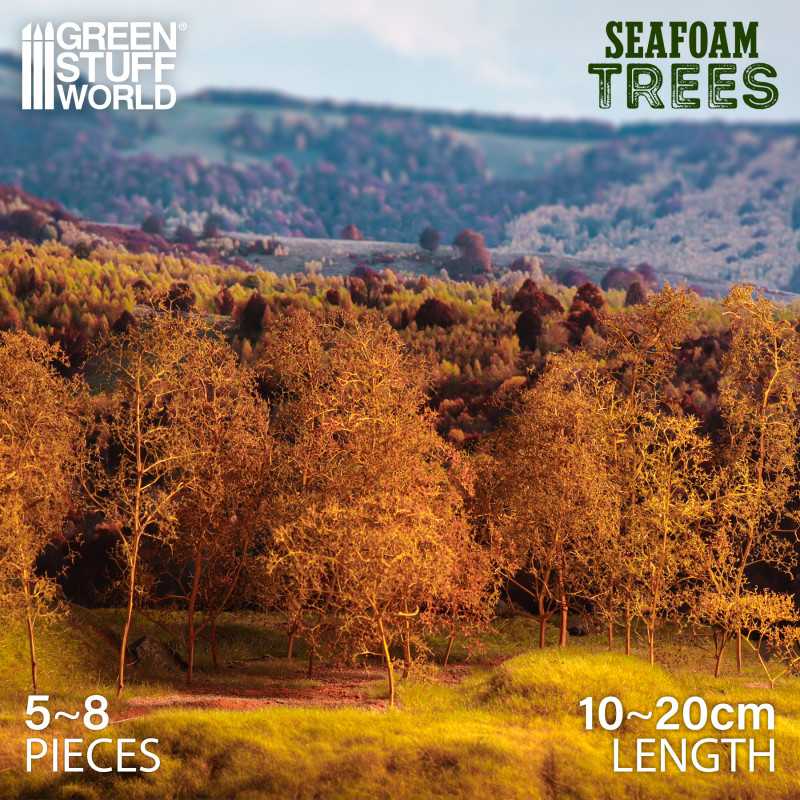 The Home Crafters Ltd. Terrain Green Stuff World: Scale Model Seafoam Diorama Trees (mix)