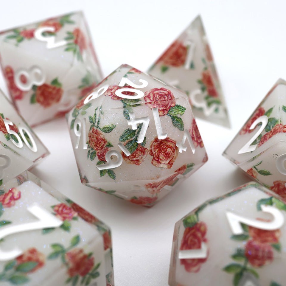 The Last Petal | Art Core Dice| 7 Piece Set - DICE
