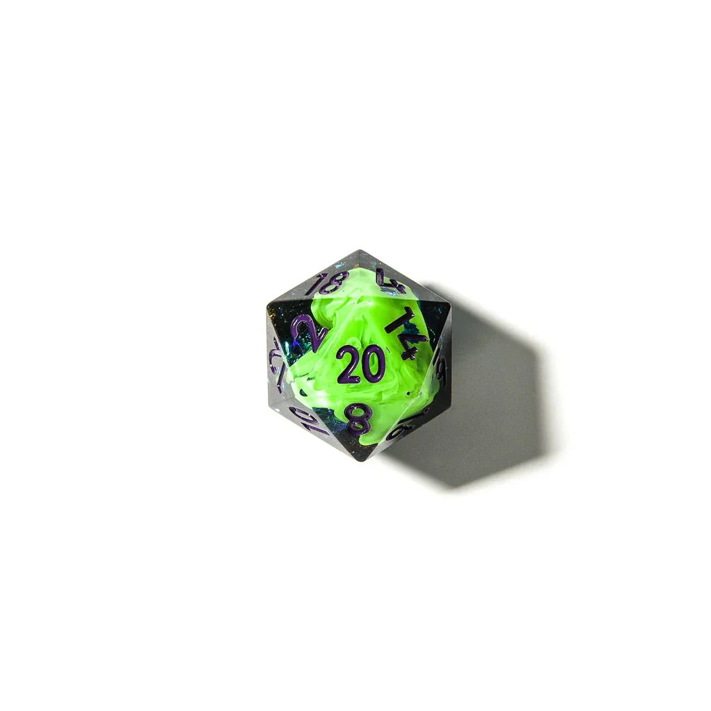 Toxic Elixer | Sharp Edge Dice | 7 Piece Set - DICE