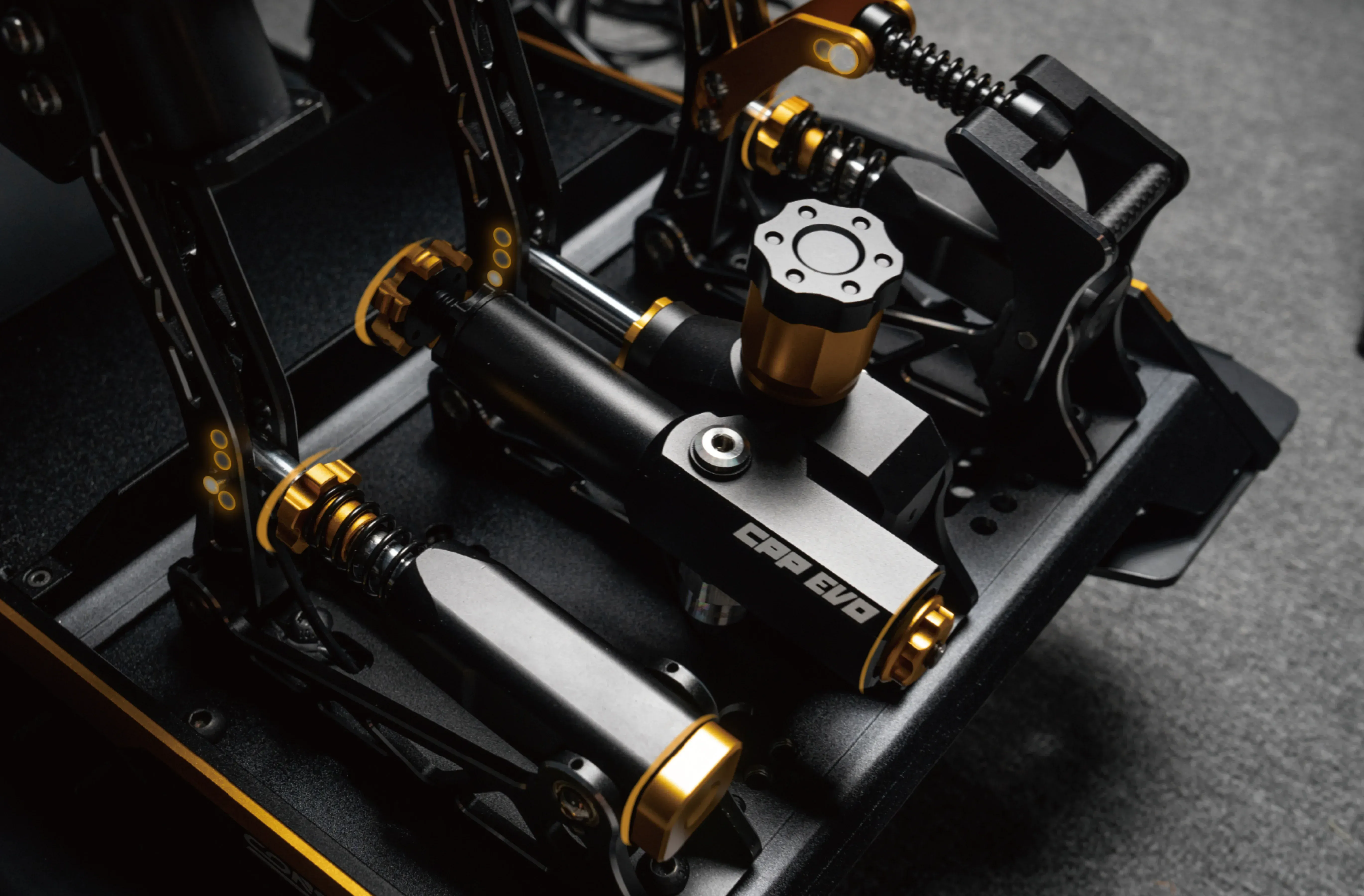 Trak Racer UK Pedals Conspit CPP-EVO 3 Pedal Set – Dual-Stage Hydraulic Sim Racing Pedals