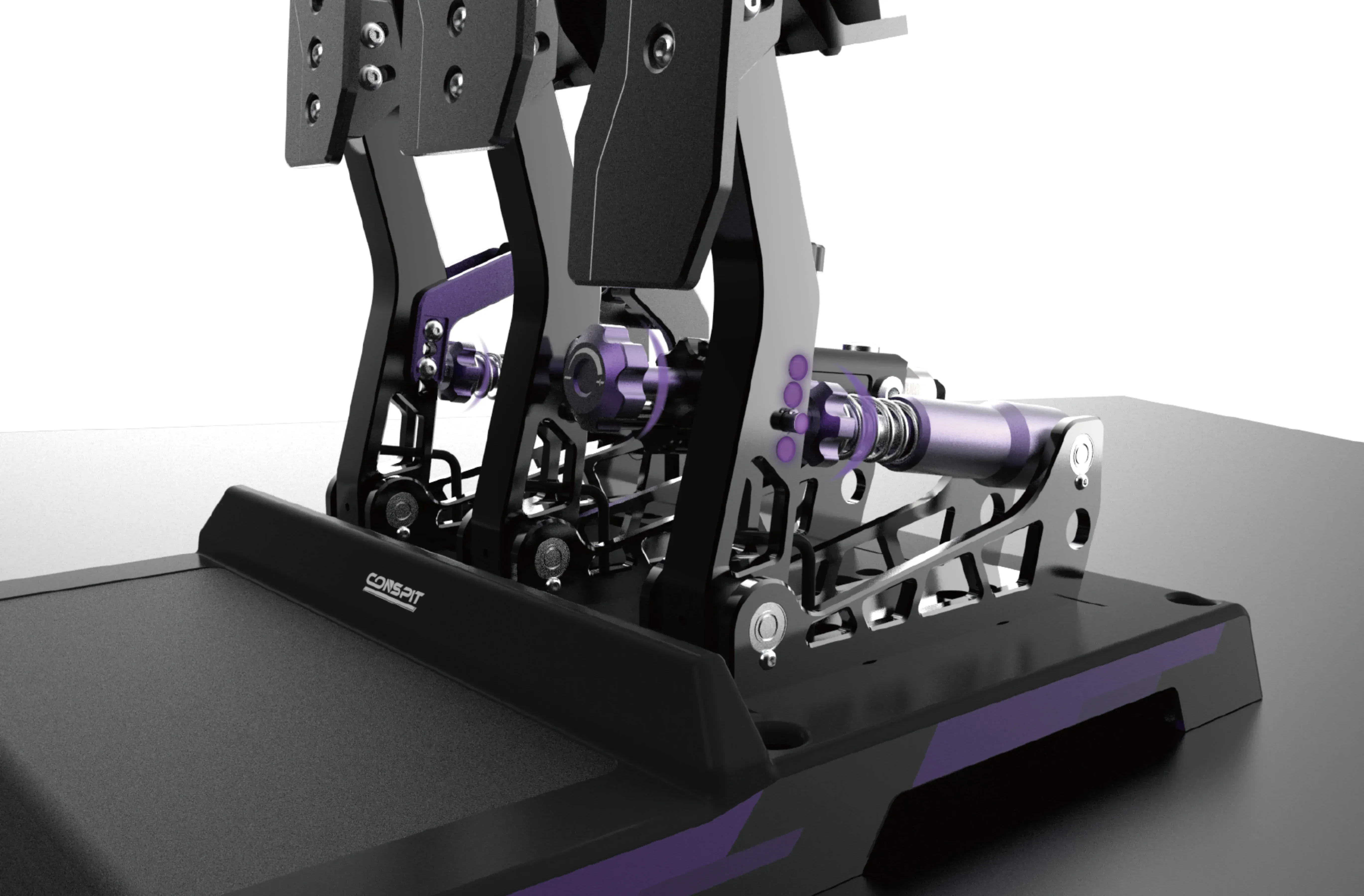 Trak Racer UK Pedals Conspit CPP-Lite 3 Pedal Set – Hydraulic Load Cell Sim Racing Pedals