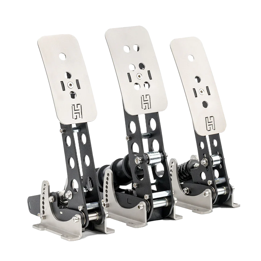 Trak Racer UK Pedals Heusinkveld Sprint 3-Pedal Set (Black) – Professional Sim Racing Brake, Throttle & Clutch | Load Cell Precision