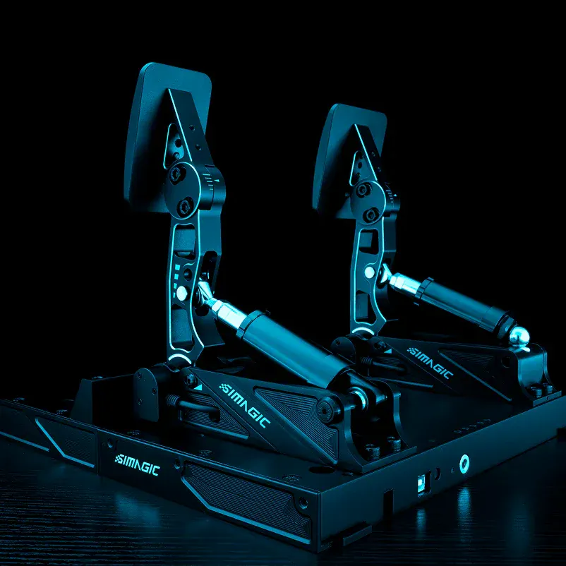 Trak Racer UK Pedals Simagic P1000-2 Modular Pedals Set – 2-Pedal Load Cell / Hall Sensor, Fully Adjustable
