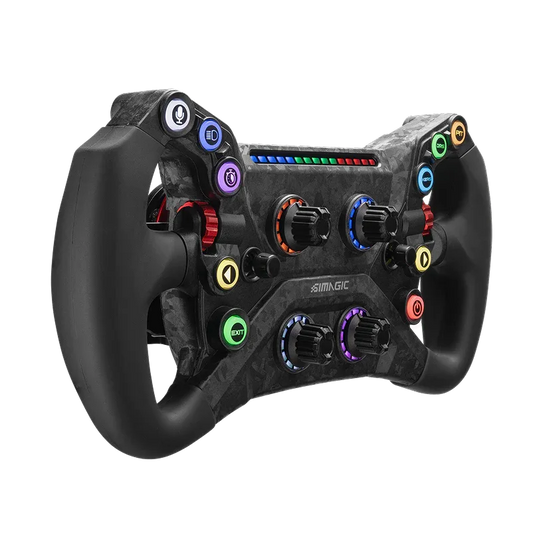 Trak Racer UK Steering Wheel & Bases Simagic GT NEO Formula Wheel – Carbon & LCD Display, 12 Buttons
