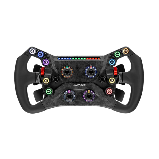 Trak Racer UK Steering Wheel & Bases Simagic GT NEO Formula Wheel – Carbon & LCD Display, 12 Buttons