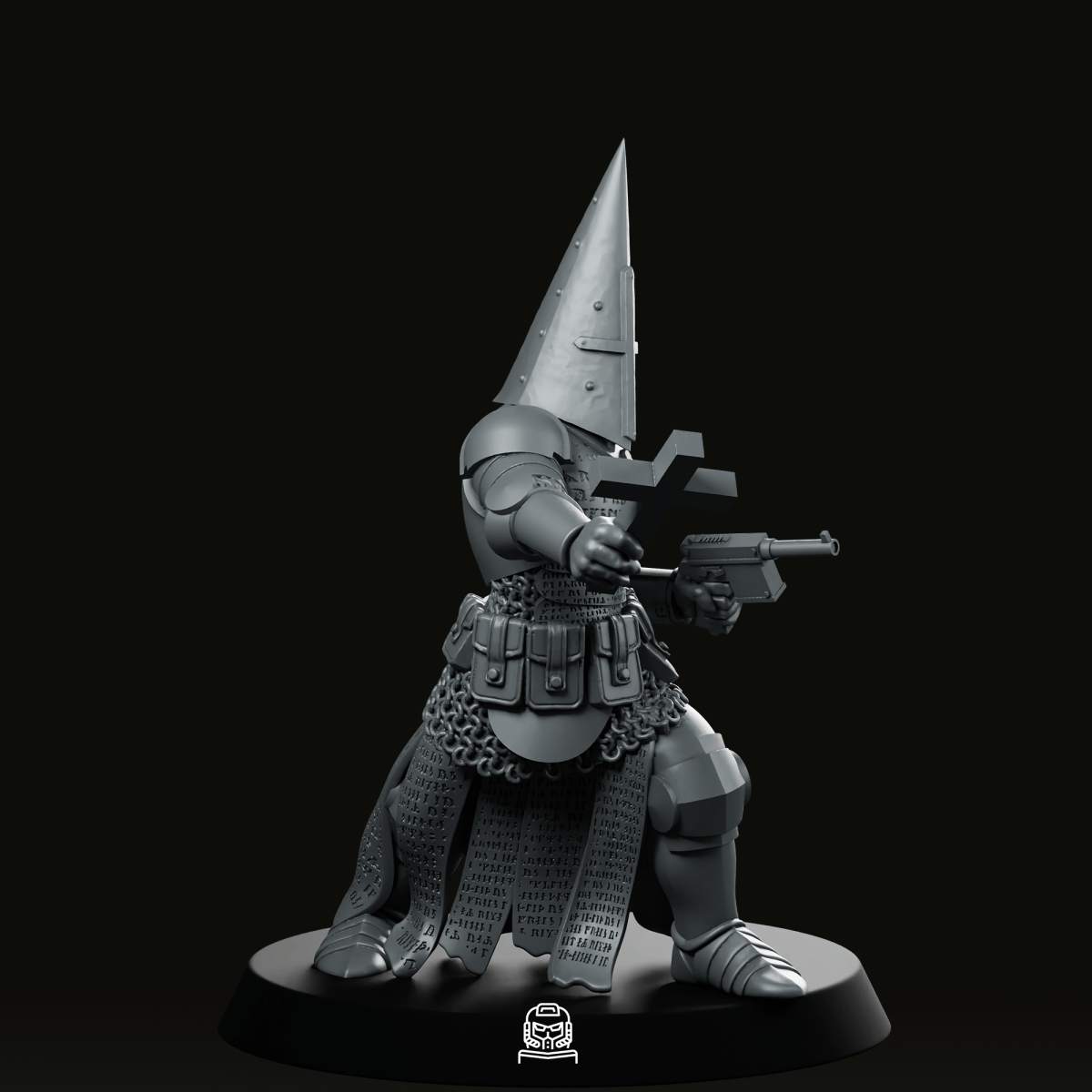 We Print Miniatures Western Miniature Trench Crusade  Priest With Cross Miniature