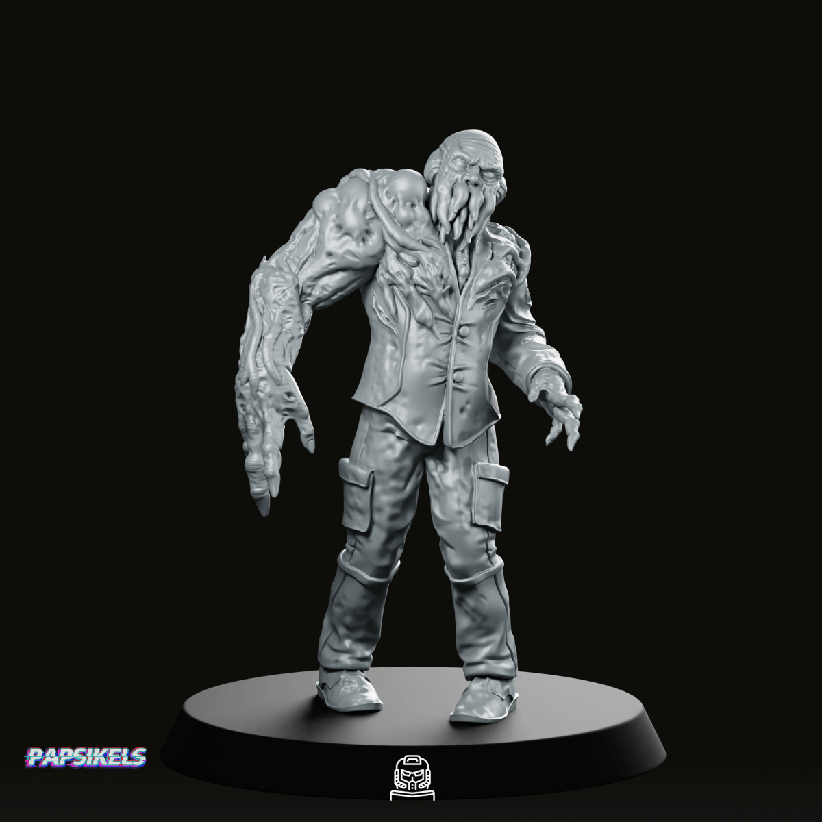 We Print Miniatures Science Fiction Trench Crusade  Voteless Squid Mind Zombie 2 Miniature