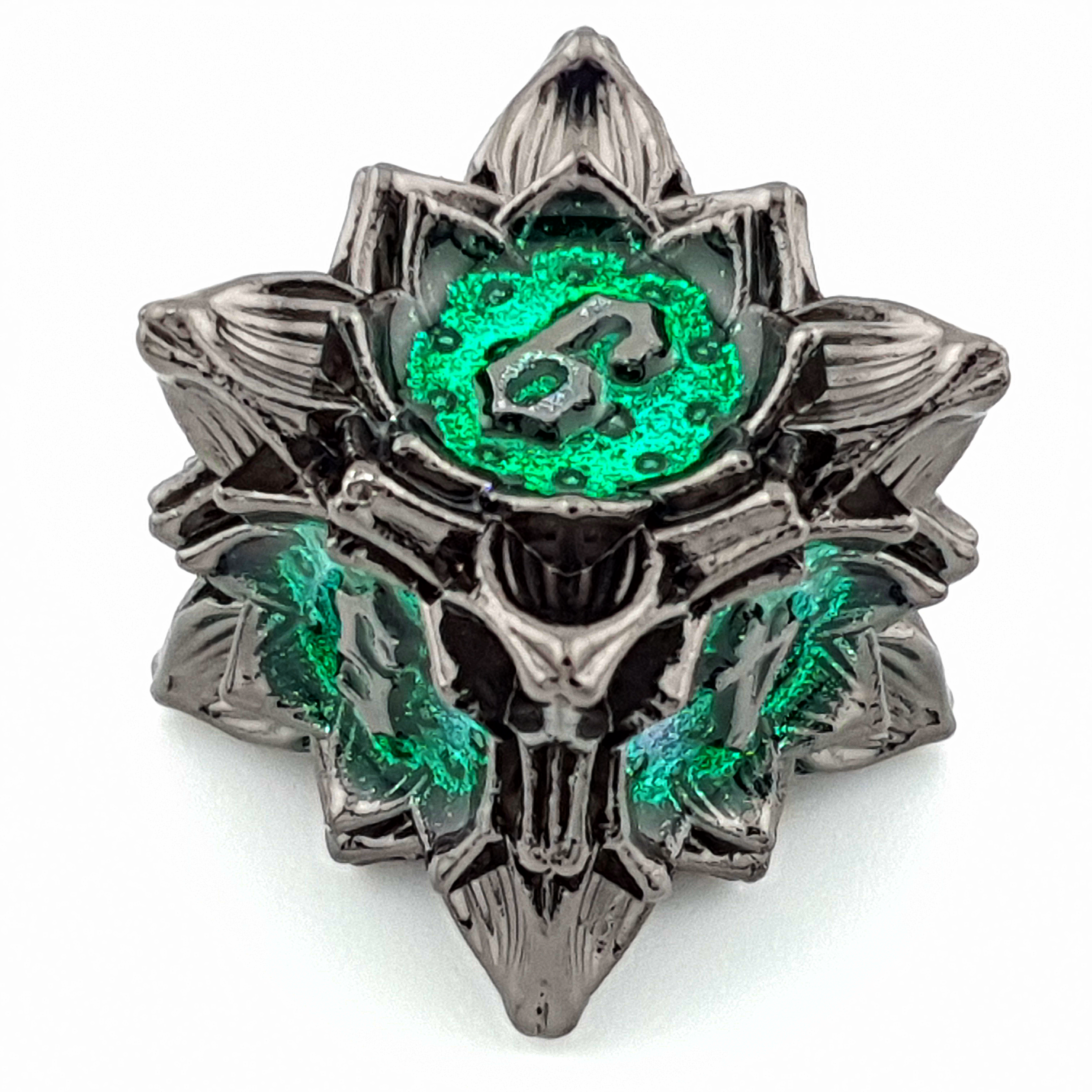 Twighlight Lotus | Solid Metal Dice | 7 Piece Set - DICE