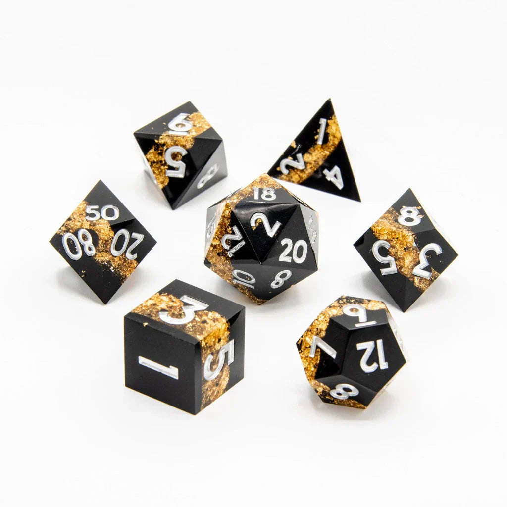 Twilight Vein | Sharp Edge Dice | 7 Piece Set - DICE