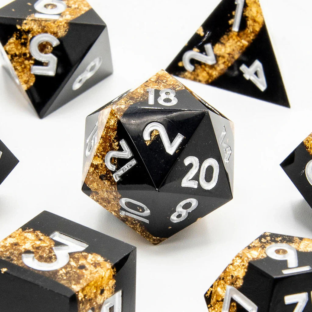 Twilight Vein | Sharp Edge Dice | 7 Piece Set - DICE
