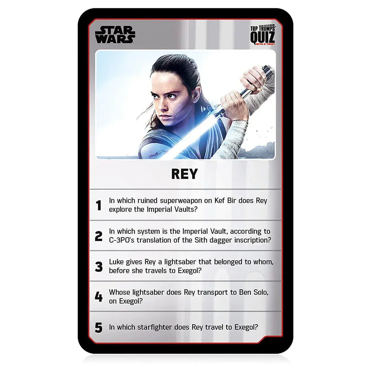U&C Solutions Ltd Card Game Top Trumps Quiz Star Wars 500 Questions The Skywalker Saga Twist Kids Game