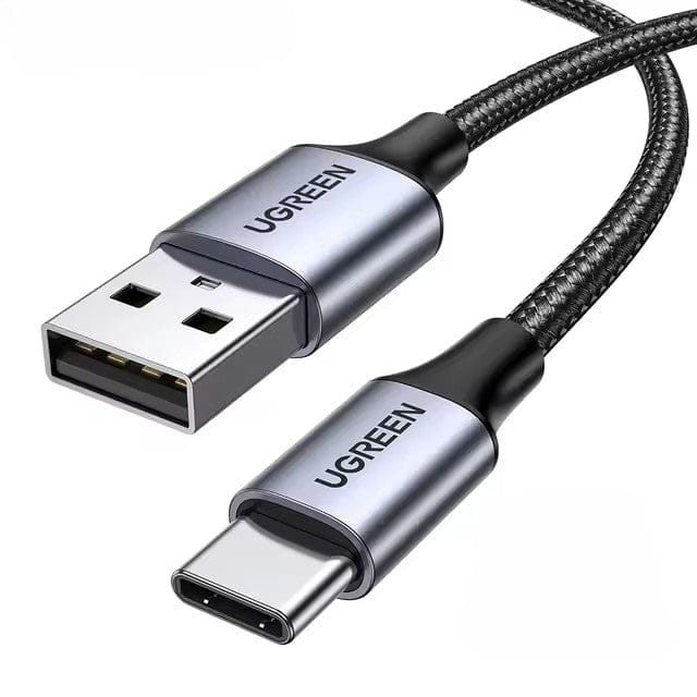Metal Grey / 0.25 m UGREEN 3A USB type to USB C Charging Cable - Quick Charge 3.0 - 2.0 6957303861248