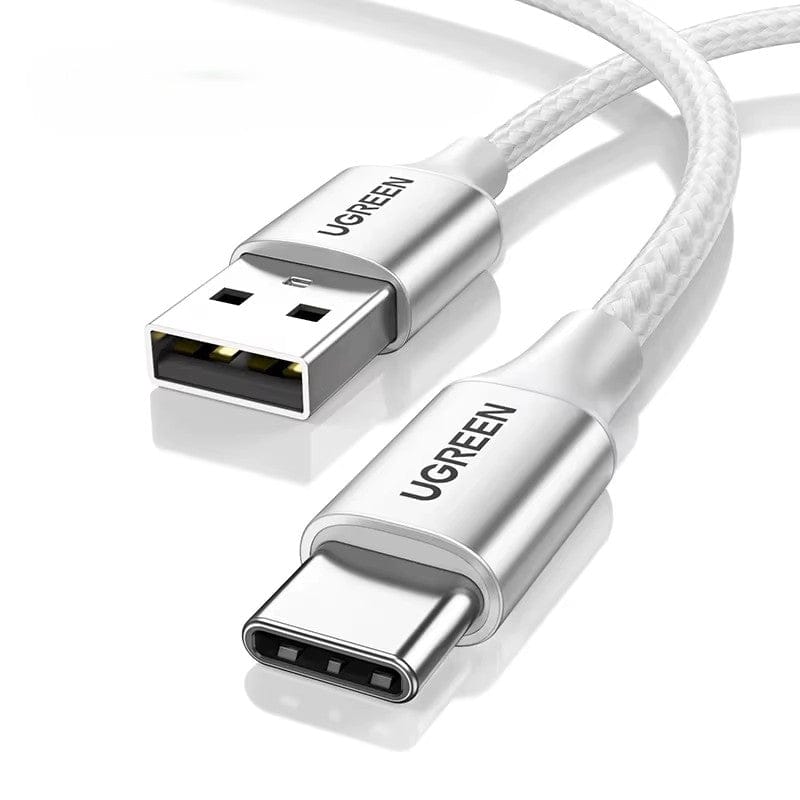 Metal Silver / 0.25 m UGREEN 3A USB type to USB C Charging Cable - Quick Charge 3.0 - 2.0 6957303861293