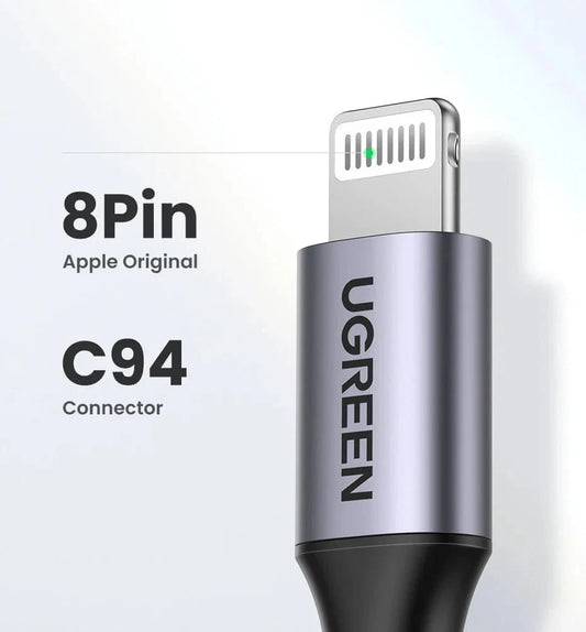 UGREEN MFi - Certified 20W charging USB C to Lightning Cable for iPhone & iPad - Purple Anime