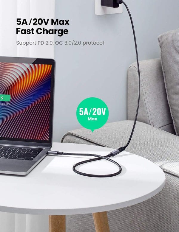 Ugreen USB-C 100W Thunderbolt Compatible 3.2 Gen 2 Extension Cable