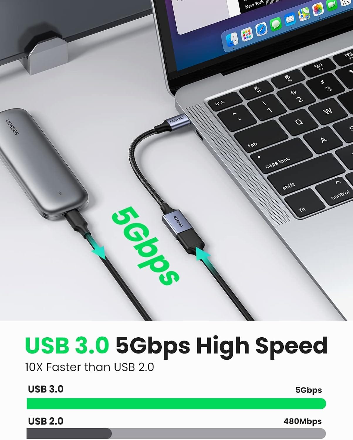 UGREEN USB-C to USB 3.0 OTG Adapter - Data Cable