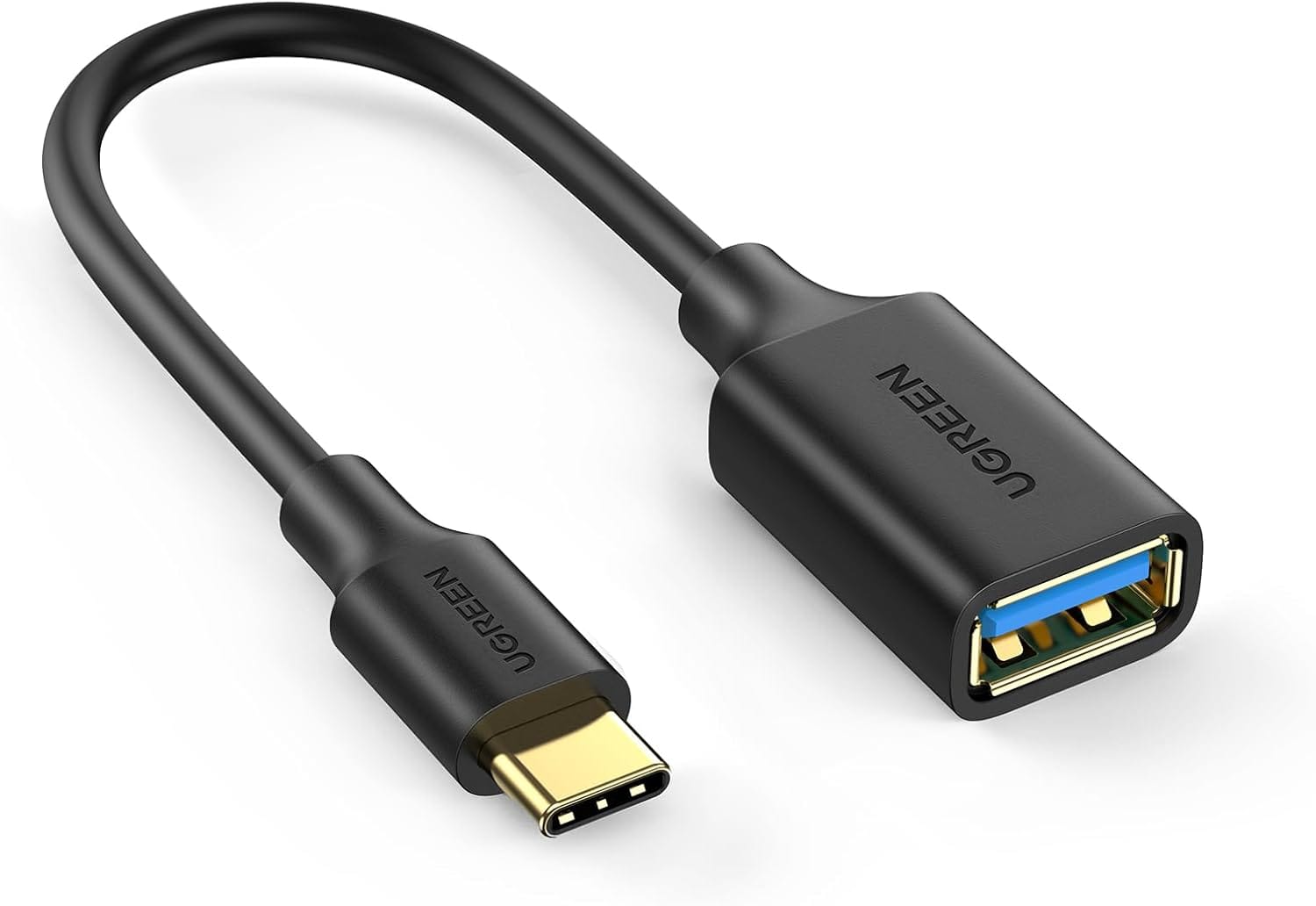 PVC Black UGREEN USB-C to USB 3.0 OTG Adapter - Data Cable 6957303837014