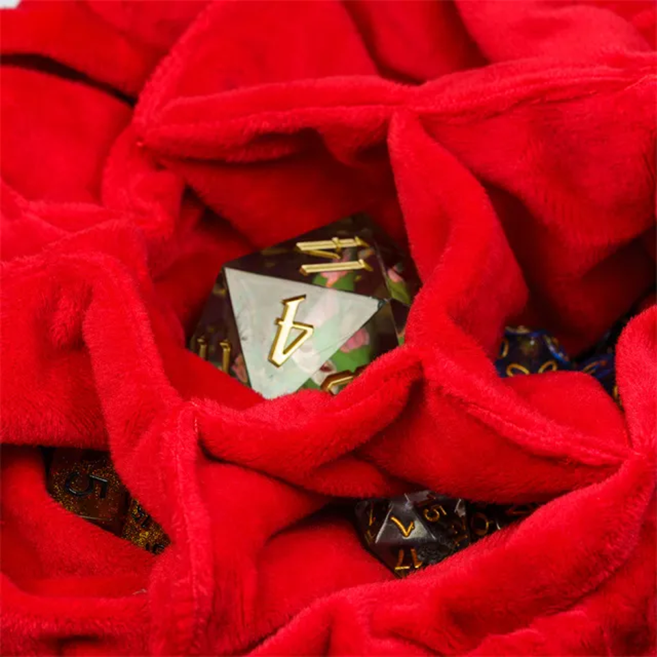 Velvet Vault | Super-Soft Large Dice Bag | Brown - Bags