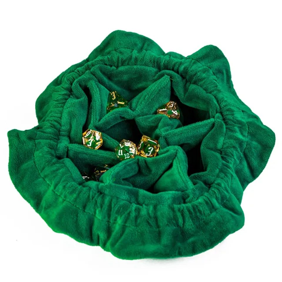 Velvet Vault | Super-Soft Large Dice Bag | Green - Bags